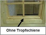 Blockhaus bauen - Classicline ohne Tropfschiene